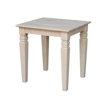 International Concepts Rectangle Java End Table, 24 W, 22 L, 25 in H, Wood, Unfinished OT-60E